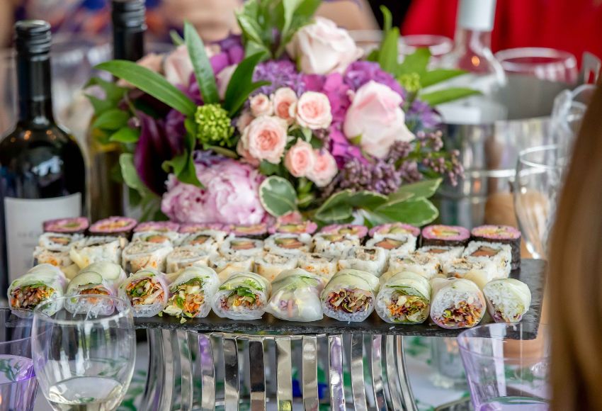 Hospitality at Fairyhouse with a close up on the food served