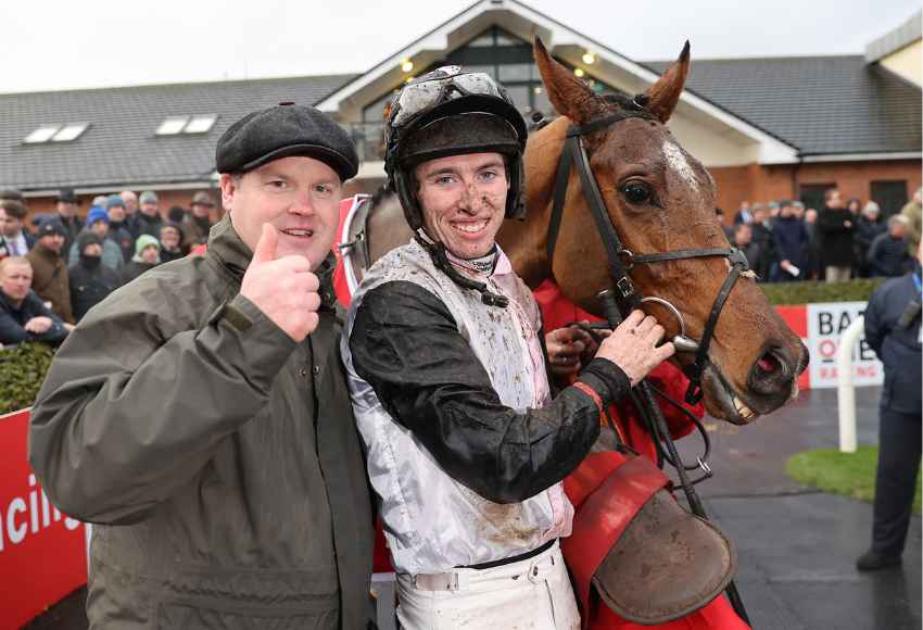 Jack Kennedy and Gordon Elliott smile for the camera
